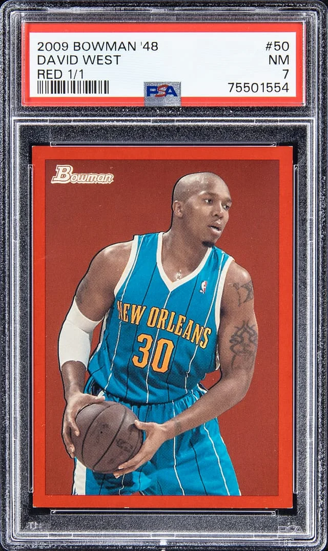 2009-10 Bowman David West 48 Red #50 card image