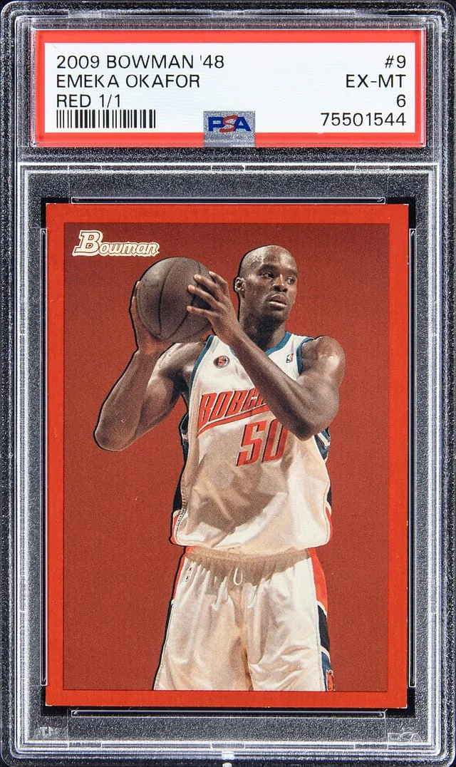 2009-10 Bowman Emeka Okafor 48 Red #9 card image