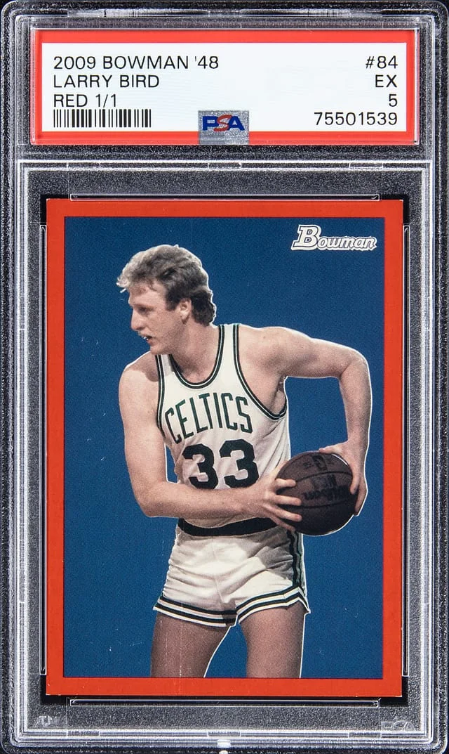 2009-10 Bowman Larry Bird 48 Red #84 card image
