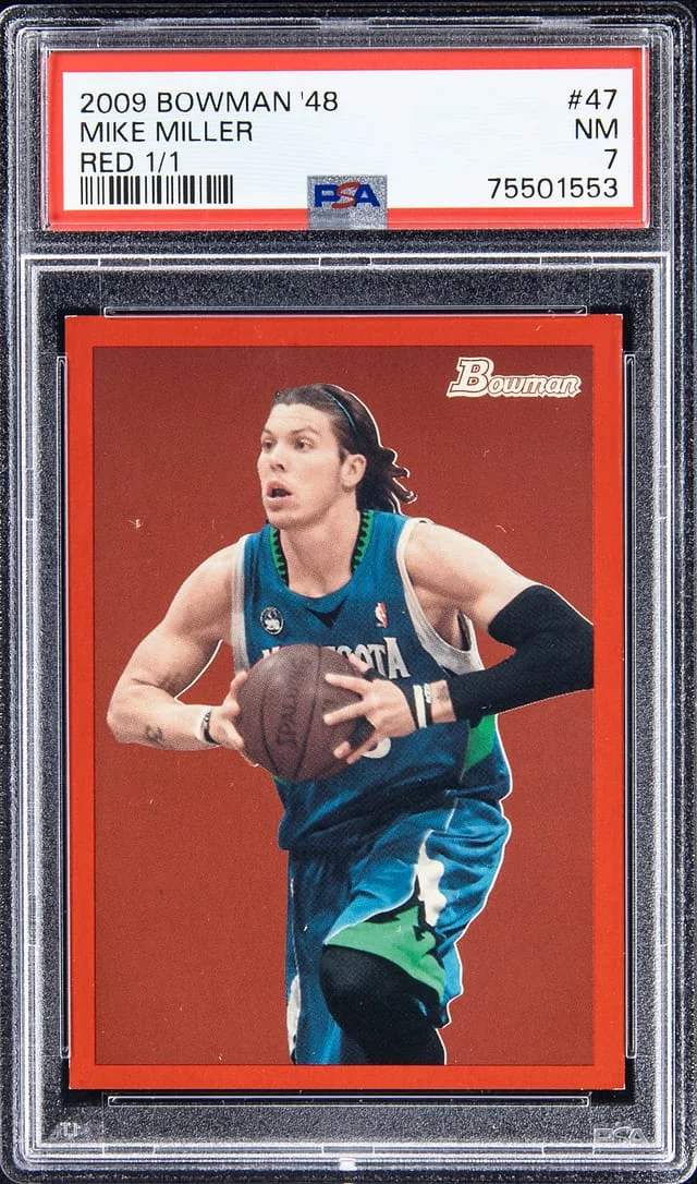 2009-10 Bowman Mike Miller 48 Red #47 card image