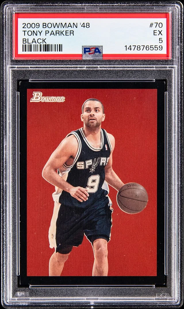 2009-10 Bowman Tony Parker 48 Black #70 card image