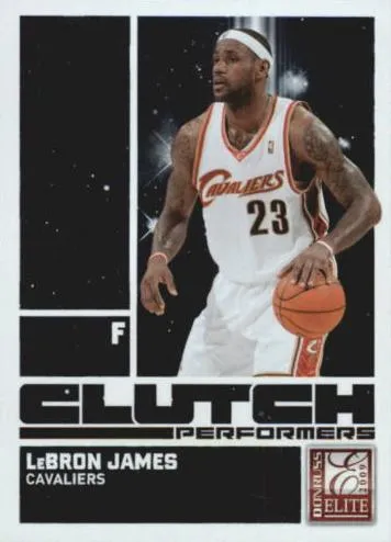 2009-10 Donruss Elite Lebron James Clutch Performers #2 card image
