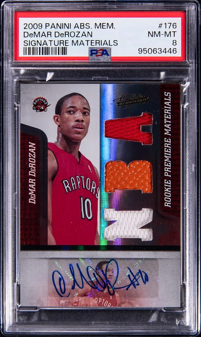 2009-10 Panini Absolute DeMar DeRozan Memorabilia Signature Materials #176 card image