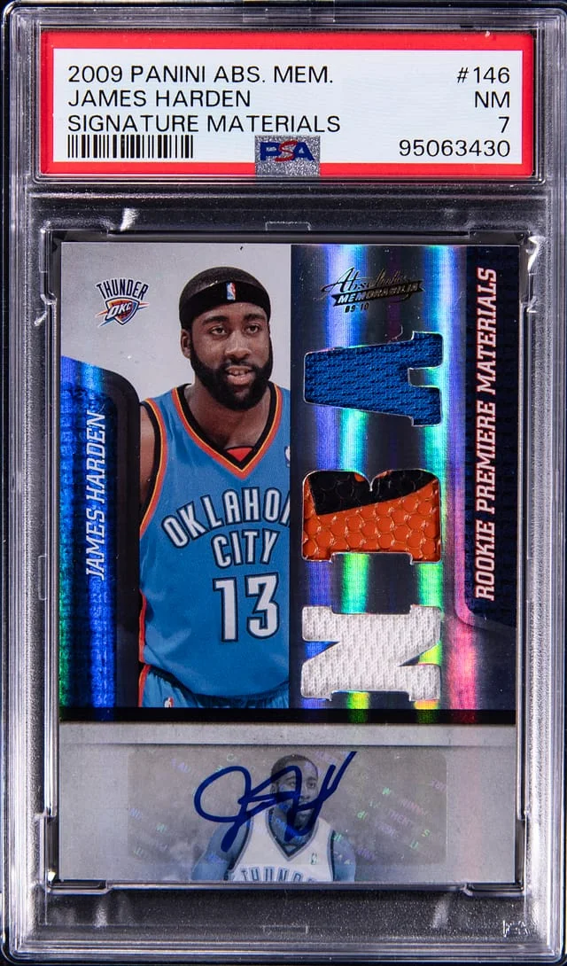 2009-10 Panini Absolute James Harden Memorabilia Signature Materials #146 card image