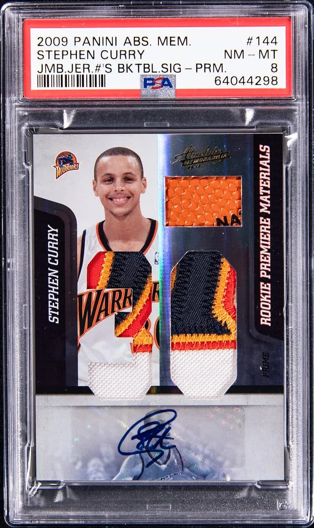 2009-10 Panini Absolute Stephen Curry Memorabilia #144 card image