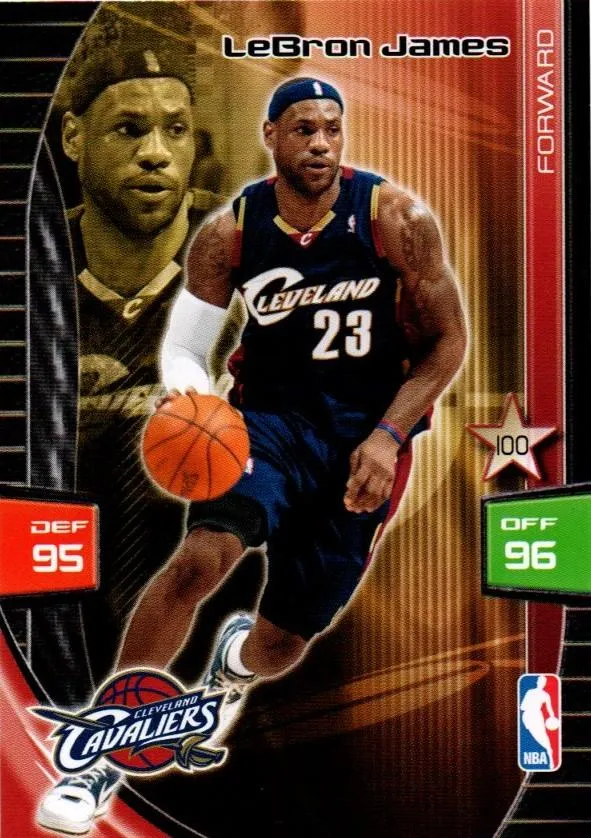 2009-10 Panini Adrenalyn XL (European) Lebron James #NNO card image