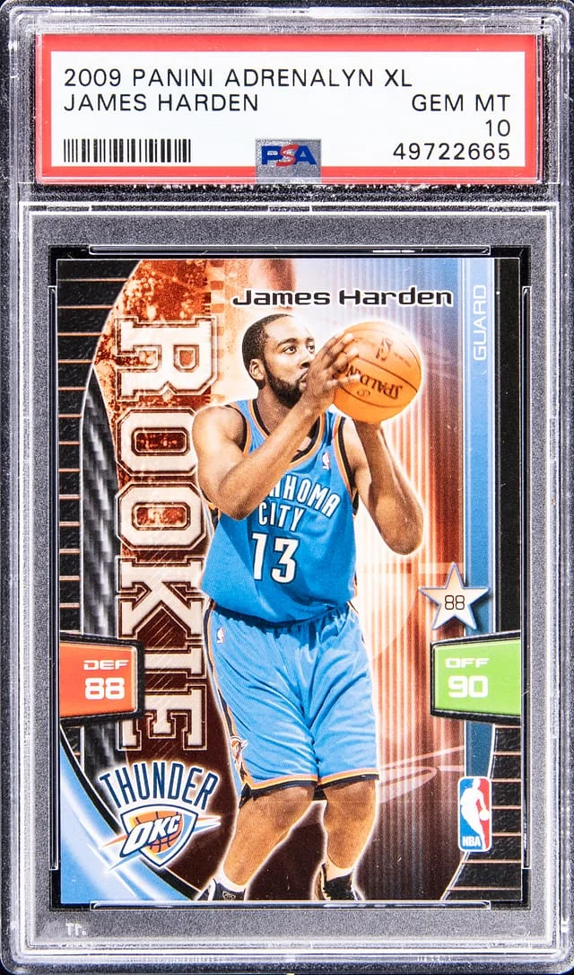 2009-10 Panini Adrenalyn XL James Harden #no-number card image