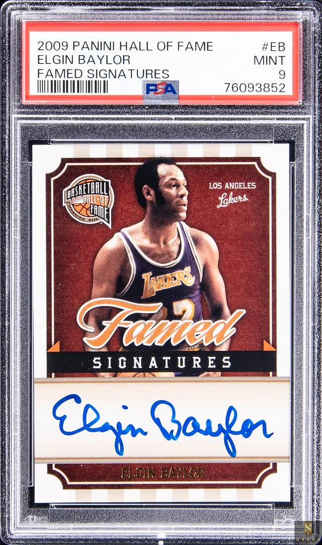 2009-10 Panini Basketball Elgin Baylor Hall of Fame Famed Signatures #EB card image