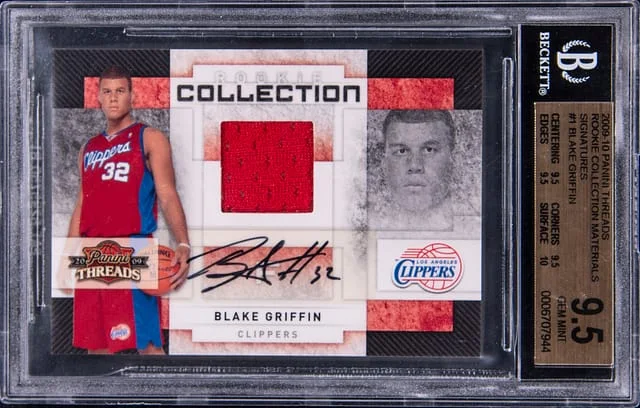 2009-10 Panini Blake Griffin Threads Collection Materials Signatures #1 card image