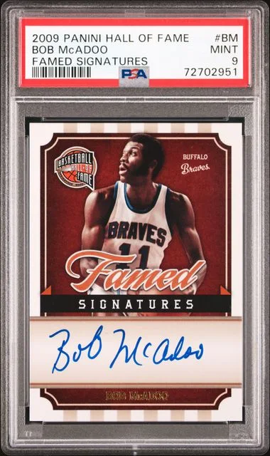2009-10 Panini Bob McAdoo Hall Of Fame Famed Signatures #BM card image