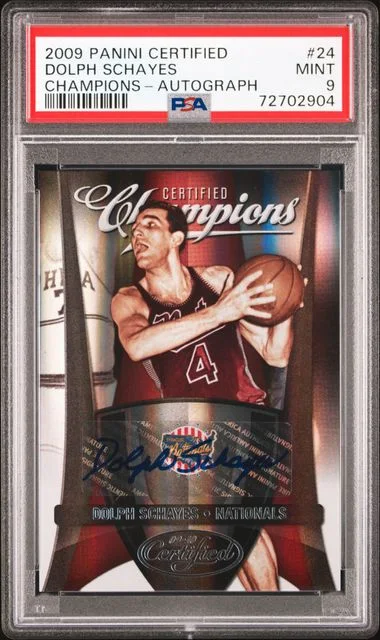 2009-10 Panini Certified Dolph Schayes Champions Autograph #24 card image