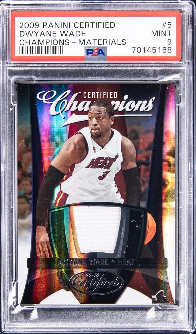 2009-10 Panini Certified Dwyane Wade Champions Materials #5 card image
