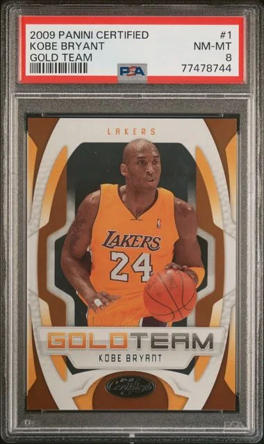 2009-10 Panini Certified Kobe Bryant Gold Team #1 card image