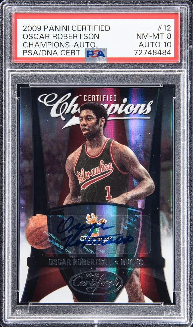 2009-10 Panini Certified Oscar Robertson Champions Autograph #12 card image