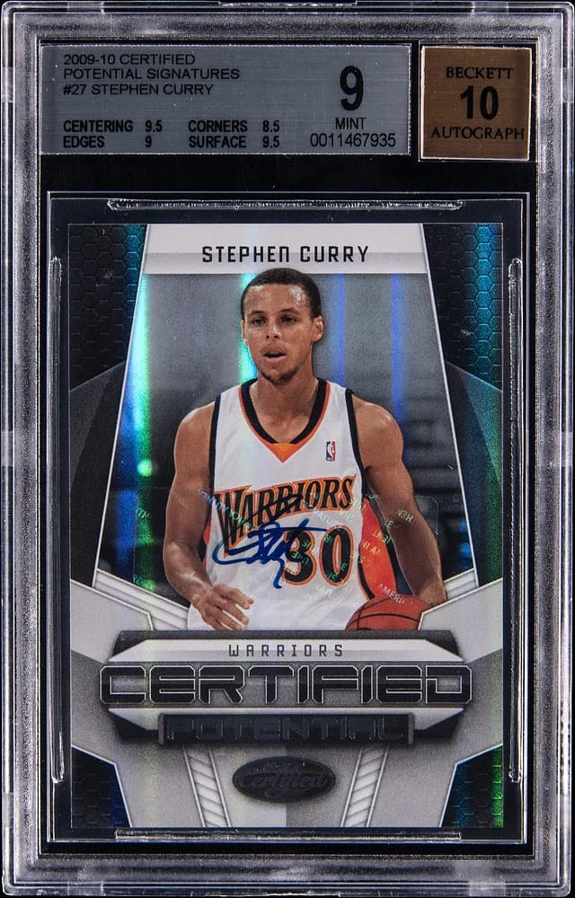 2009-10 Panini Certified Stephen Curry Potential Signatures #27 card image