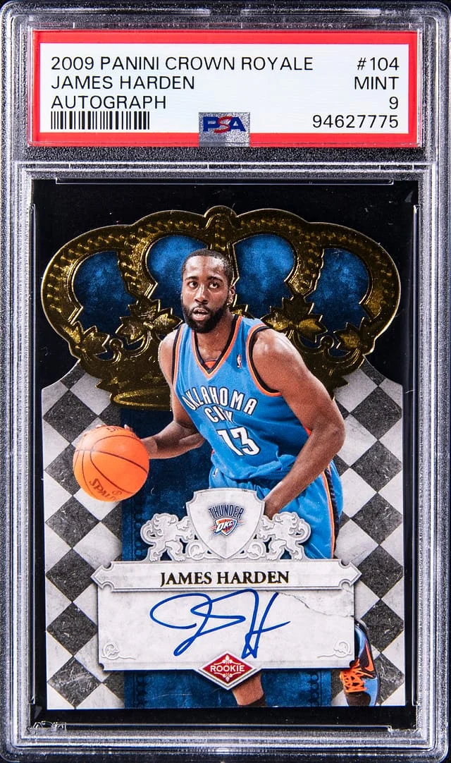 2009-10 Panini Crown Royale James Harden Autograph #104 card image