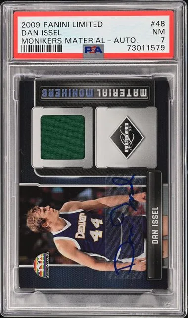 2009-10 Panini Dan Issel Limited Monikers Material Autograph #48 card image