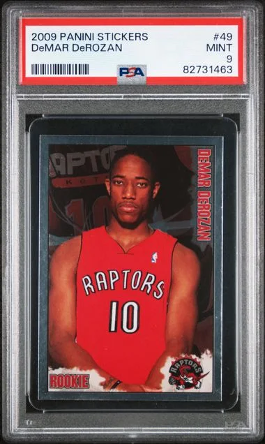 2009-10 Panini DeMar DeRozan Stickers #49 card image