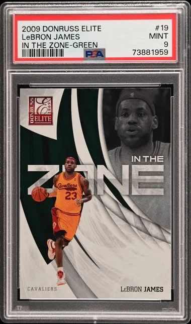 2009-10 Panini Donruss LeBron James Elite In The Zone Green #19 card image