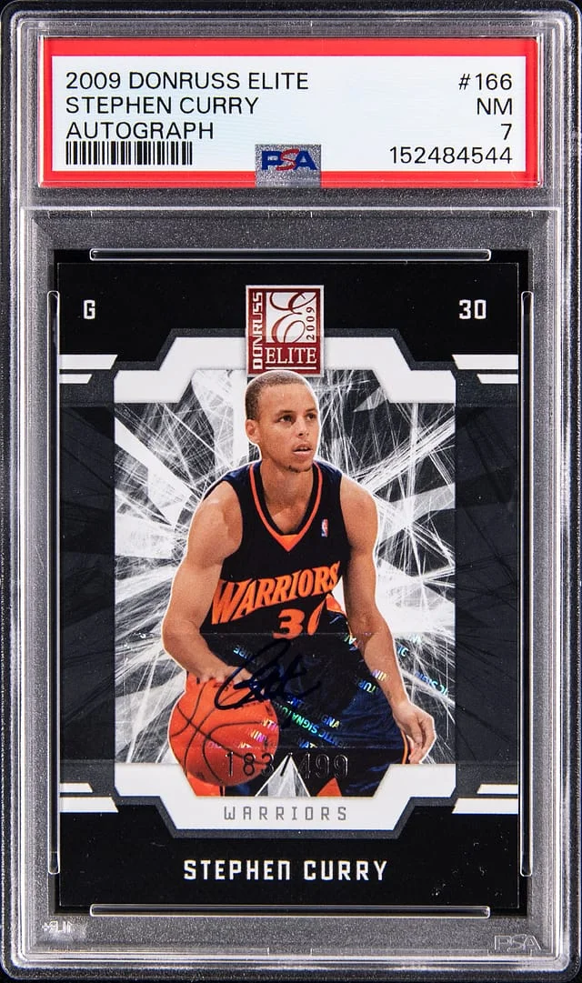 2009-10 Panini Donruss Stephen Curry Elite Autograph #166 card image