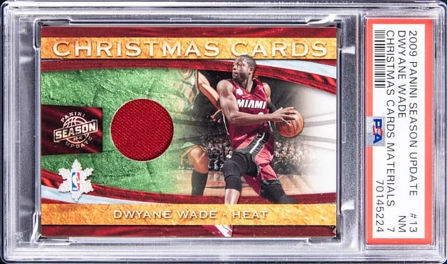 2009-10 Panini Dwyane Wade Season Update Christmas Cards Materials #13 card image