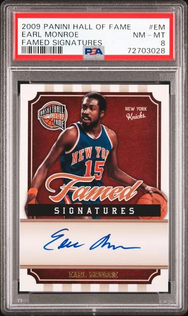 2009-10 Panini Earl Monroe Hall Of Fame Famed Signatures #EM card image