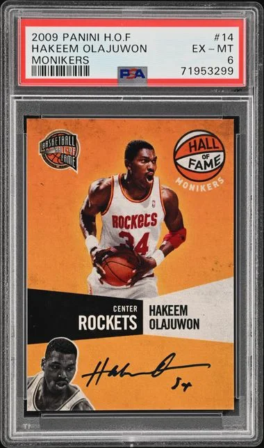 2009-10 Panini Hakeem Olajuwon Hall Of Fame Monikers #14 card image