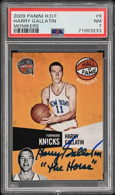 2009-10 Panini Harry Gallatin Hall of Fame Monikers #9 card image