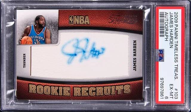 2009-10 Panini James Harden Timeless Treasures Autograph #103 card image