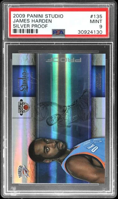 2009-10 Panini James Harden Studio Silver Proof #135 card image