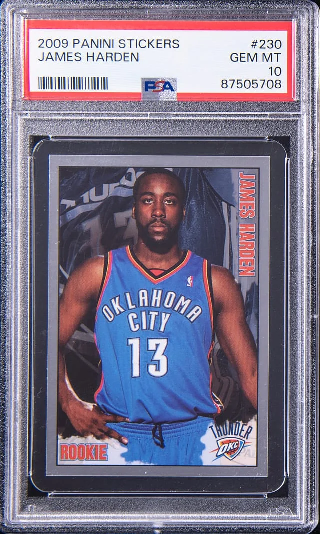 2009-10 Panini James Harden Stickers #230 card image