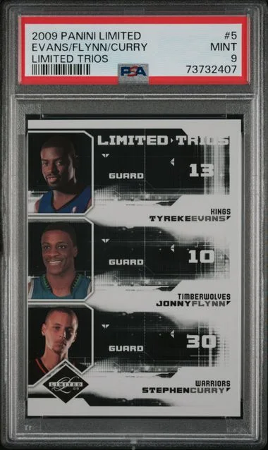 2009-10 Panini Jonny Flynn/Stephen Curry/Tyreke Evans Limited Limited Trios #5 card image