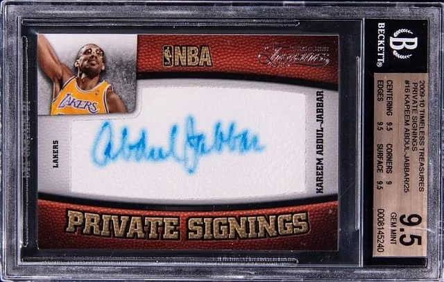 2009-10 Panini Kareem Abdul-Jabbar Timeless Treasures Private Signings #16 card image