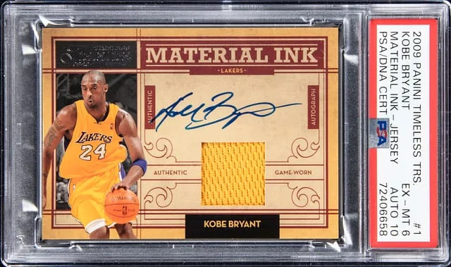 2009-10 Panini Kobe Bryant Timeless Treasures Material Ink Jersey #1 card image