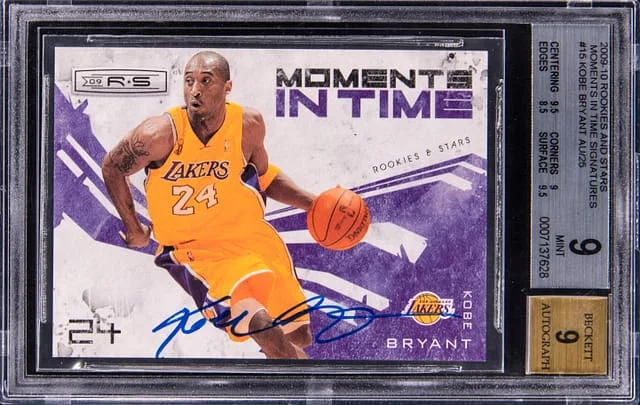 2009-10 Panini Kobe Bryant Rookies & Stars Moments in Time Signatures #15 card image