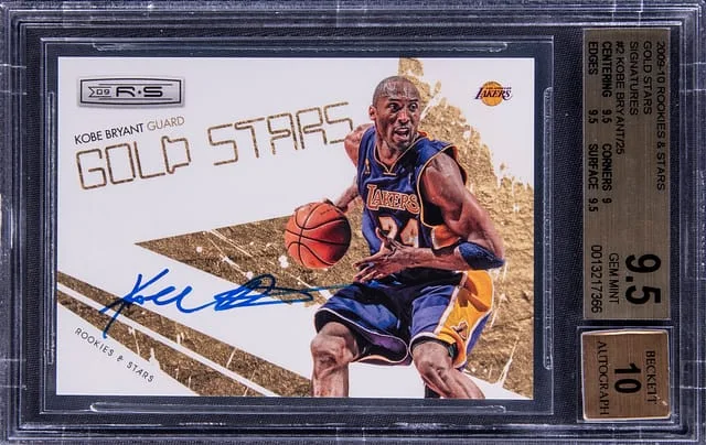 2009-10 Panini Kobe Bryant Rookies & Stars Gold Stars Signatures #2 card image