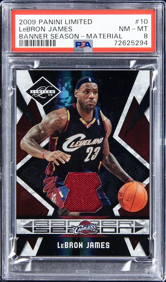 2009-10 Panini LeBron James Limited Banner Season Materials #10 card image