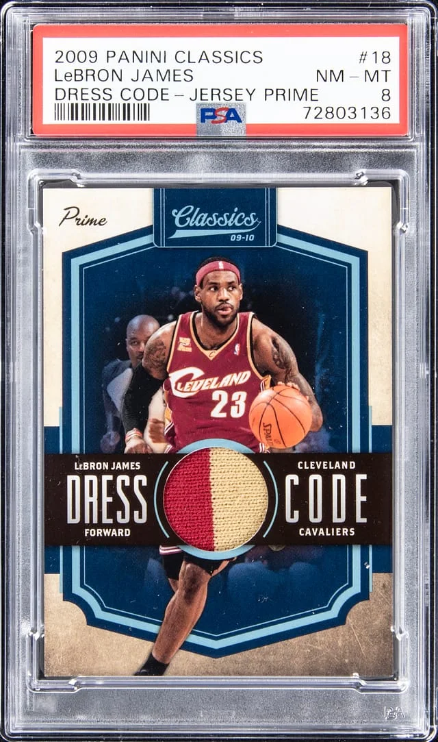 2009-10 Panini LeBron James Classics Dress Code Jerseys Prime #18 card image