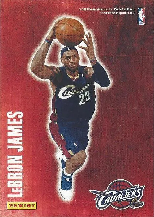 2009-10 Panini Lebron James Decals #5 card image