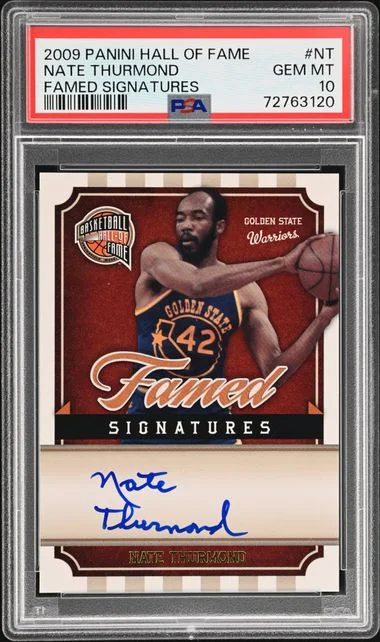 2009-10 Panini Nate Thurmond Hall Of Fame Famed Signatures #NT card image