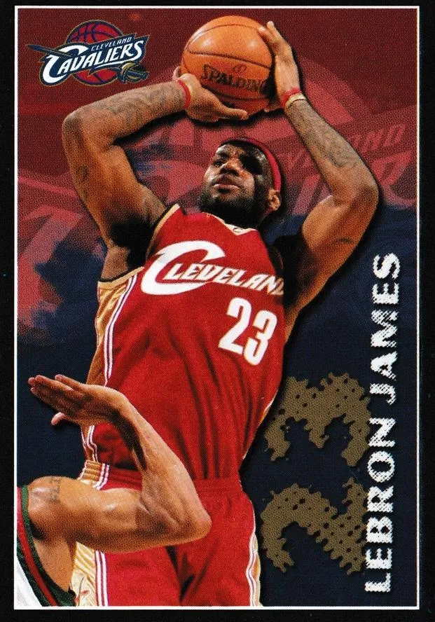 2009-10 Panini NBA Stickers (Brazil/Portuguese) Lebron James #371 card image