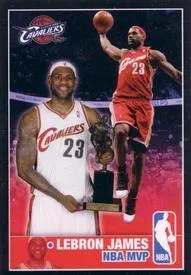 2009-10 Panini NBA Stickers (Brazil/Portuguese) Lebron James #381 card image