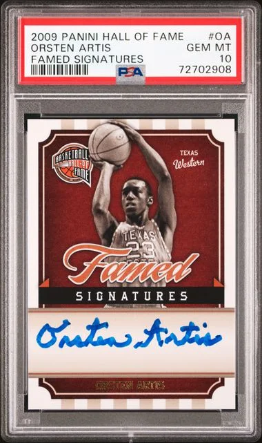 2009-10 Panini Orsten Artis Hall Of Fame Famed Signatures #OA card image