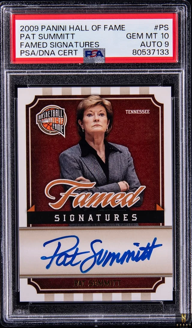 2009-10 Panini Pat Summit Hall of Fame Famed Signatures #PS card image