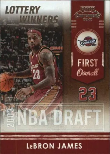 2009-10 Panini Playoff Contenders Lebron James Lottery Winners #1 card image