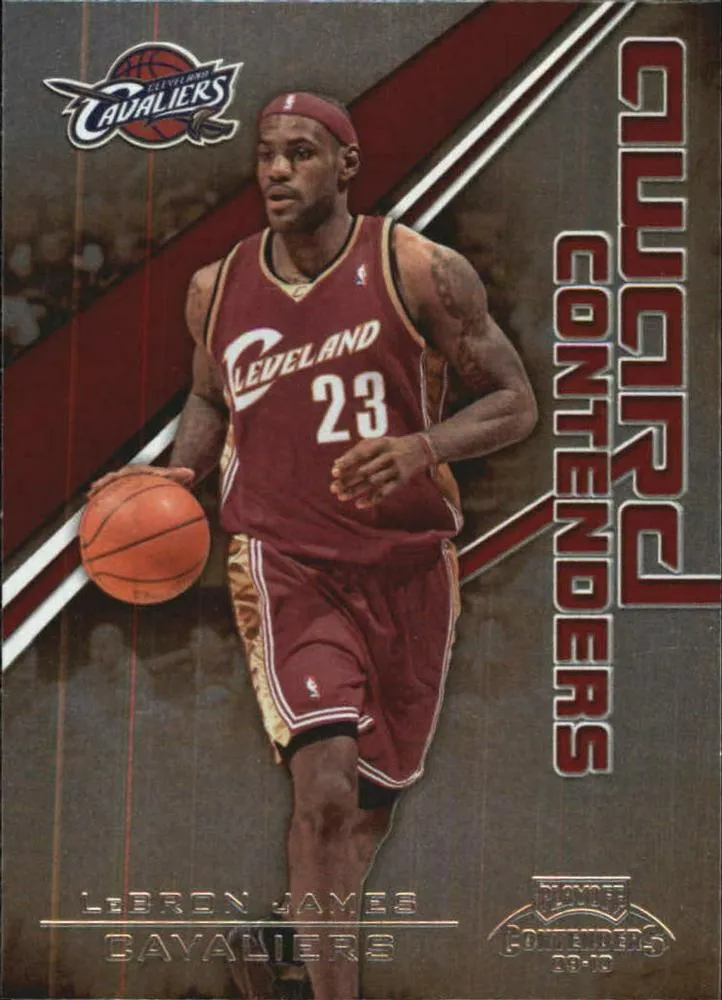 2009-10 Panini Playoff Contenders Lebron James Award Contenders #10 card image