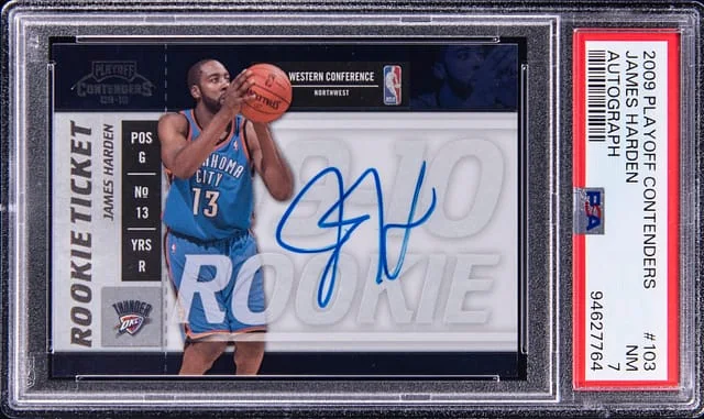 2009-10 Panini Playoff James Harden Contenders Autograph #103 card image