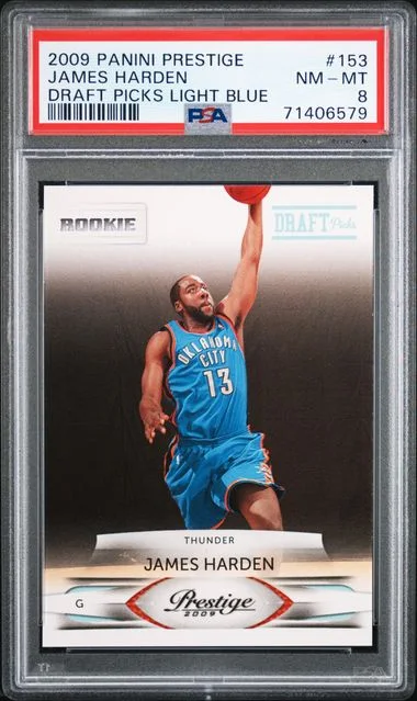 2009-10 Panini Prestige James Harden Draft Picks Light Blue #153 card image