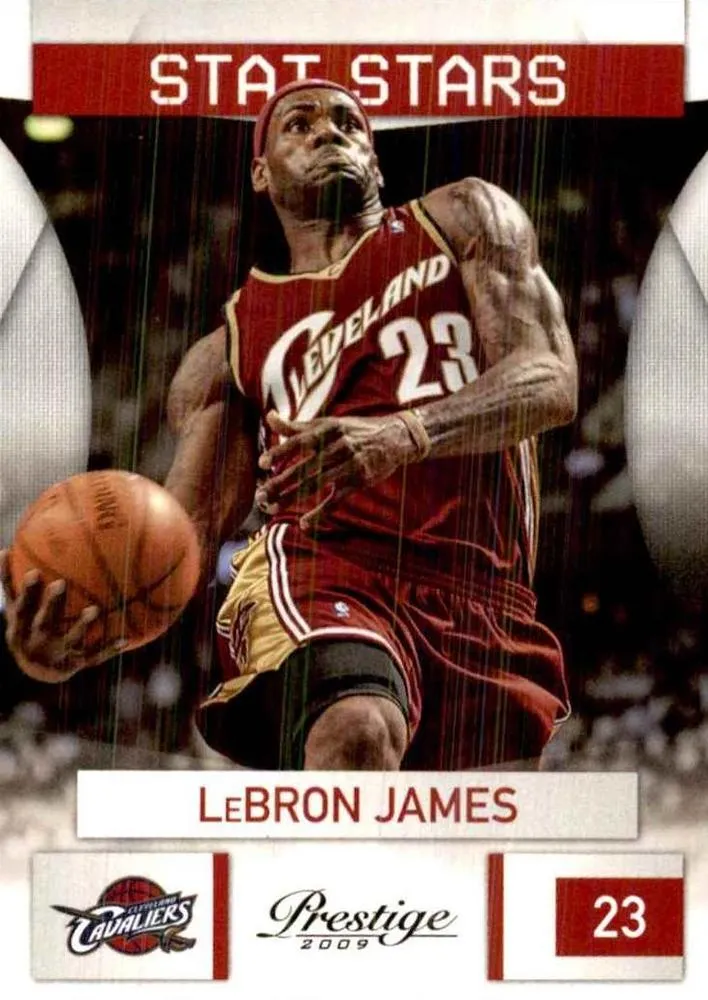 2009-10 Panini Prestige Lebron James Stat Stars #8 card image