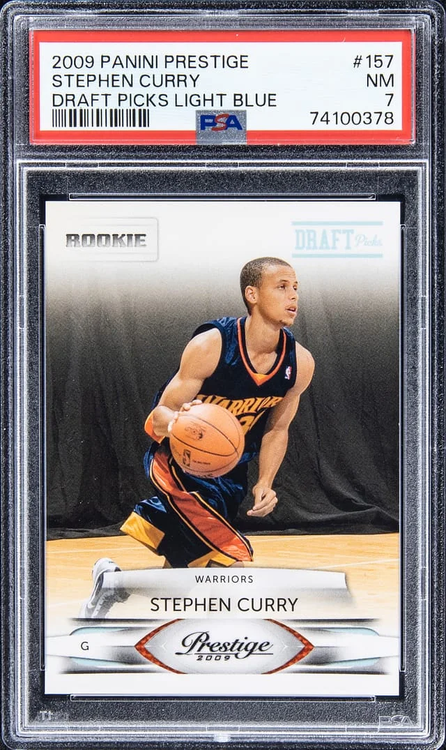 2009-10 Panini Prestige Stephen Curry Draft Picks Light Blue #157 card image
